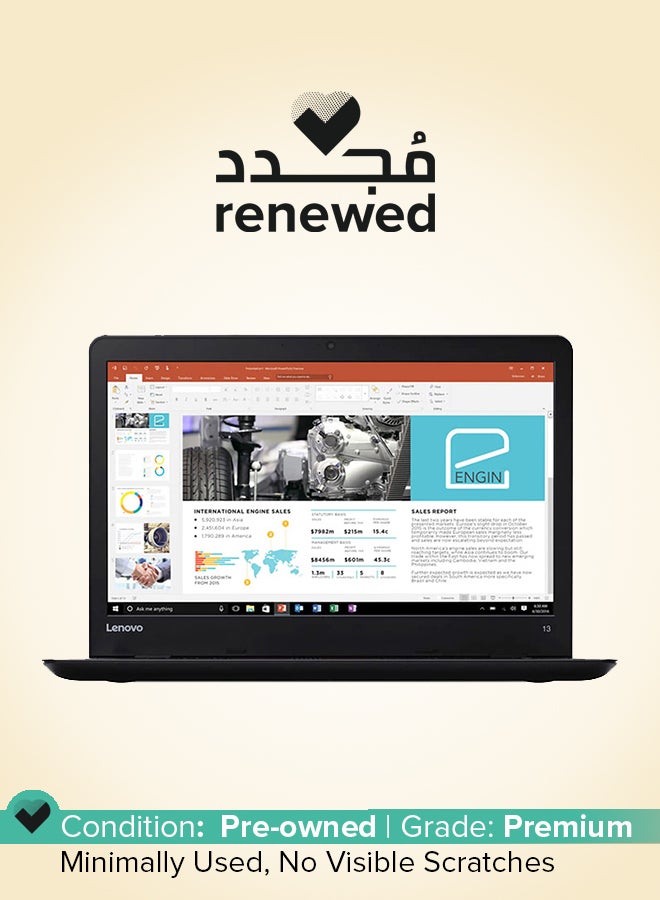 Lenovo - Renewed - ThinkPad 13 Laptop With 13.3-Inch HD Display,Intel Core i3/6th Gen Processor/8GB DDR4 RAM/256GB SSD/Windows 10 Pro English Black - Image 1