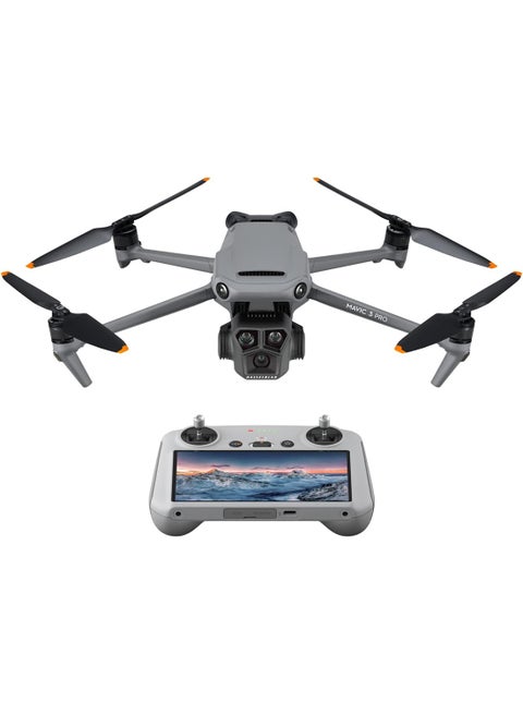 Mavic 3 Pro With RC, Flagship Triple-Camera Drone With Hasselblad Camera, 43-Min Flight Time, 15km HD Video Transmission, MOIAT Certified - UAE Version With Official Warranty Support