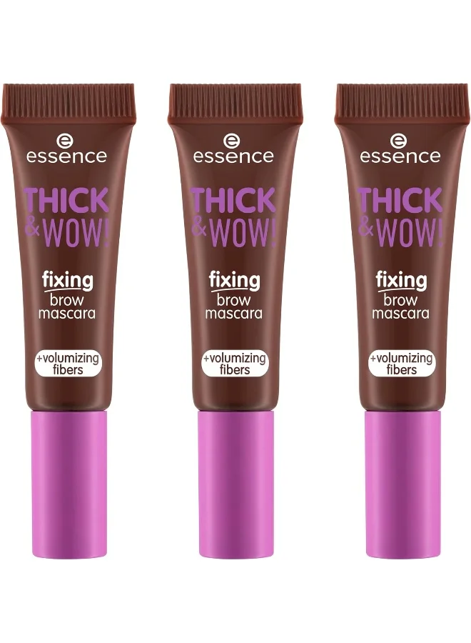 ايسنس Thick & Wow! Fixing Brow Mascara 03 Brunette Brown