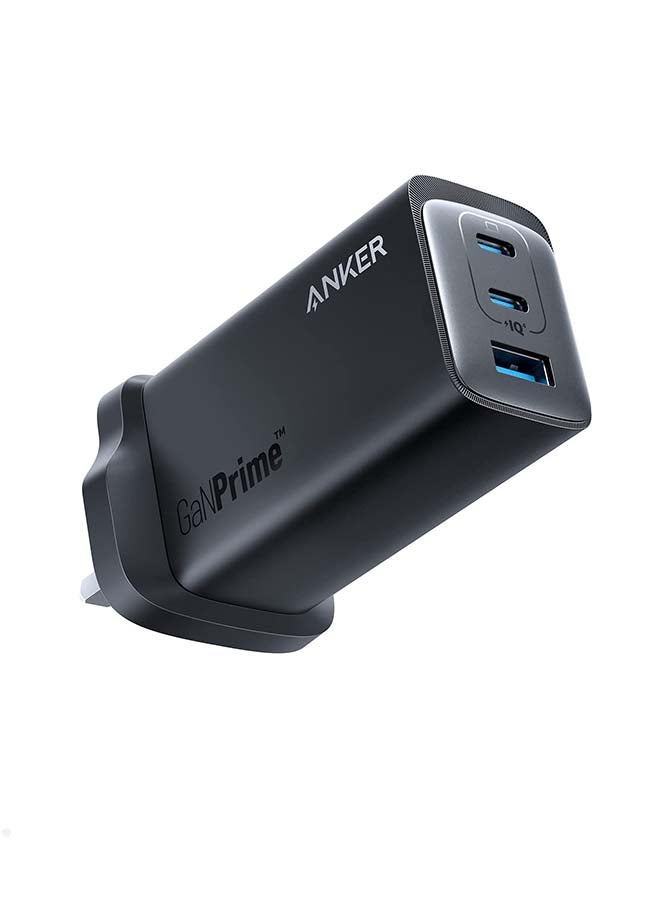 Anker - USB C Plug, 737 Charger GaNPrime 120W, PPS 3-Port Fast Wall Charger for MacBook Pro/Air, iPad Pro, Galaxy S25/S24/S23/S22/S21, Dell XPS 13, Note 20/10+, iPhone 16/16 Pro/16 Plus /16 Pro Max, and More Black - Image 1