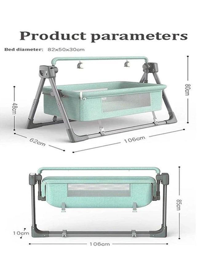 مهد أطفال متعدد الوظائف كهربائي ذكي هزاز للنوم مع جهاز تحكم عن بعد، أخضر، 33-008-11G - pnsku/N53403988A/45/_/1711440960/032f56d2-7b0e-4902-be32-ed614efd7c01