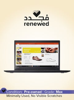 Renewed - Thinkpad T470s Laptop With 14 Inch Display,Intel Core i7-6600U/8GB RAM/512GB SSD/Windows 10 English Graphite