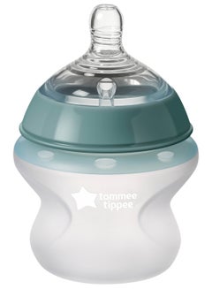 tommee tippee Pack Of 2 Closer To Nature Soft Feel Silicone Baby Bottles, Slow Flow Breast-Like Teat 0 Months+ 150  ml Clear  - Image 4