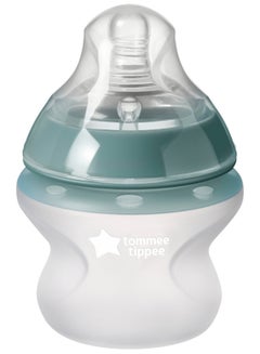 tommee tippee Pack Of 2 Closer To Nature Soft Feel Silicone Baby Bottles, Slow Flow Breast-Like Teat 0 Months+ 150  ml Clear  - Image 3