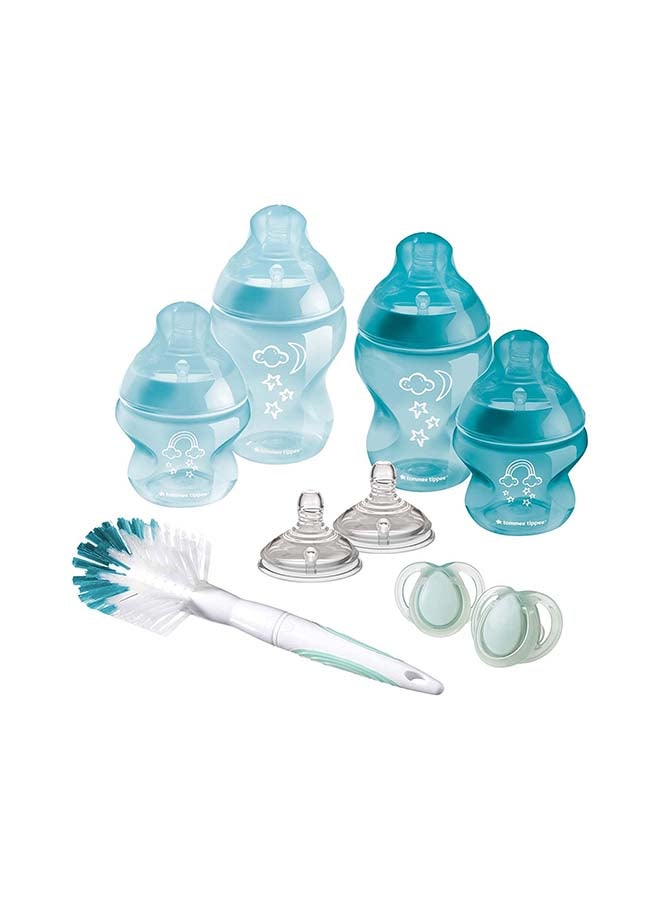 tommee tippee Closer To Nature Baby Bottle Kit - Blue Stars - Image 2