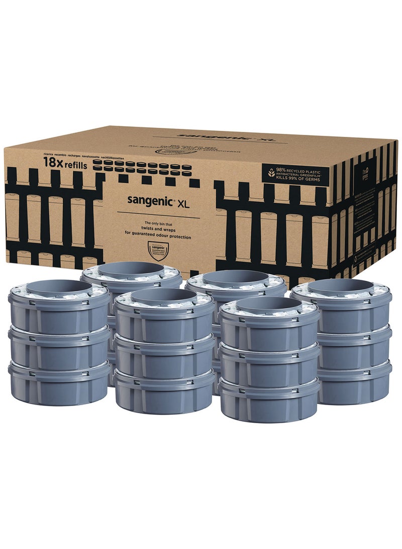 tommee tippee Pack of 18 Sangenic Xl Cassette Refill Eur  - Image 2