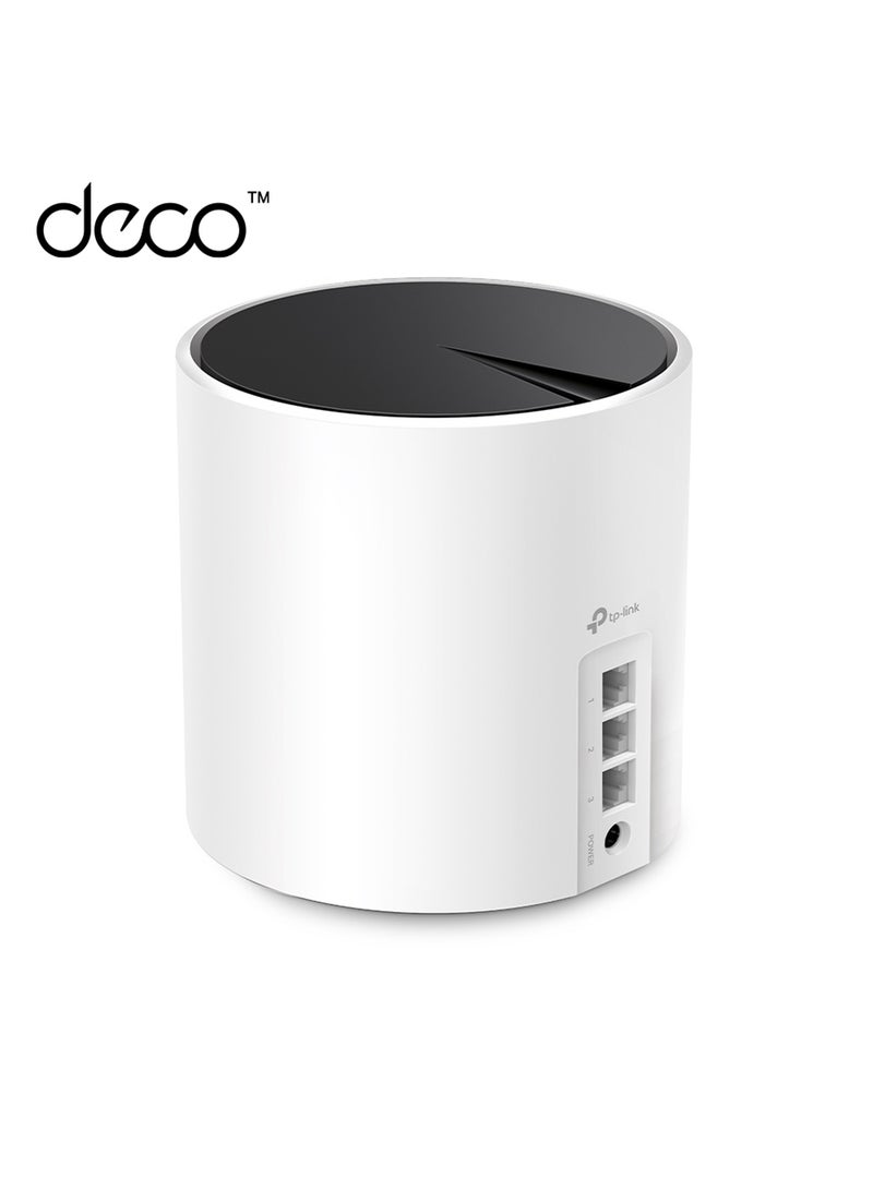 TP-LINK - Deco AX3000 WiFi 6 Mesh System Deco X55- Covers up to 2500 Sq. Ft, Replaces Wireless Router and Extender, 3 Gigabit Ports, Supports Ethernet Backhaul(1-Pack) White - Image 1