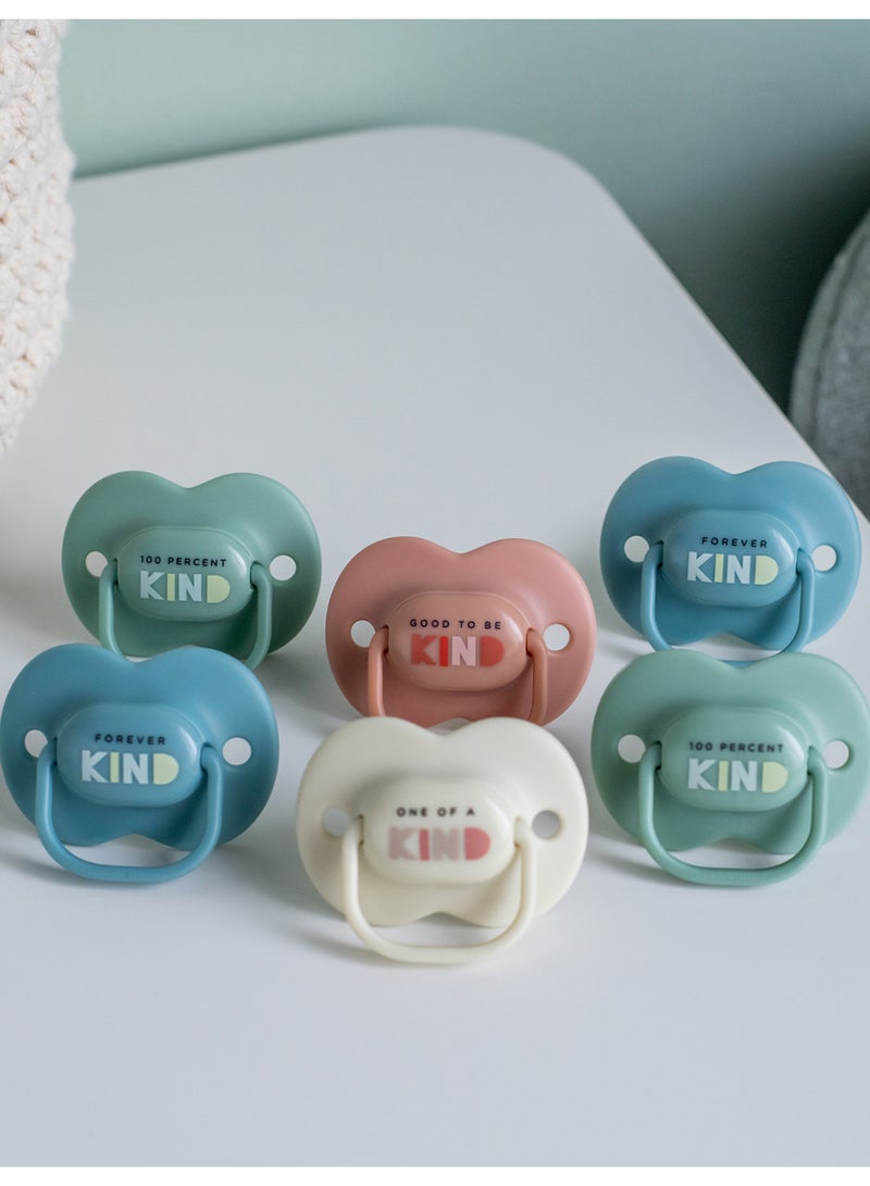 tommee tippee - Pack Of 6 Anytime Soothers, Symmetrical Orthodontic Design, BPA-Free Silicone Baglet, 6-18 Months Multicolor - Image 1