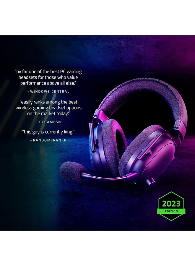 RAZER BlackShark V2 Pro Wireless Gaming Headset 2023 Edition: Detachable Mic, Pro-Tuned FPS Profiles, Ultra-Soft Memory Foam, PC, PS5, Xbox Series X & S, Mobile - 70 Hr Battery Life - Black - Image 3