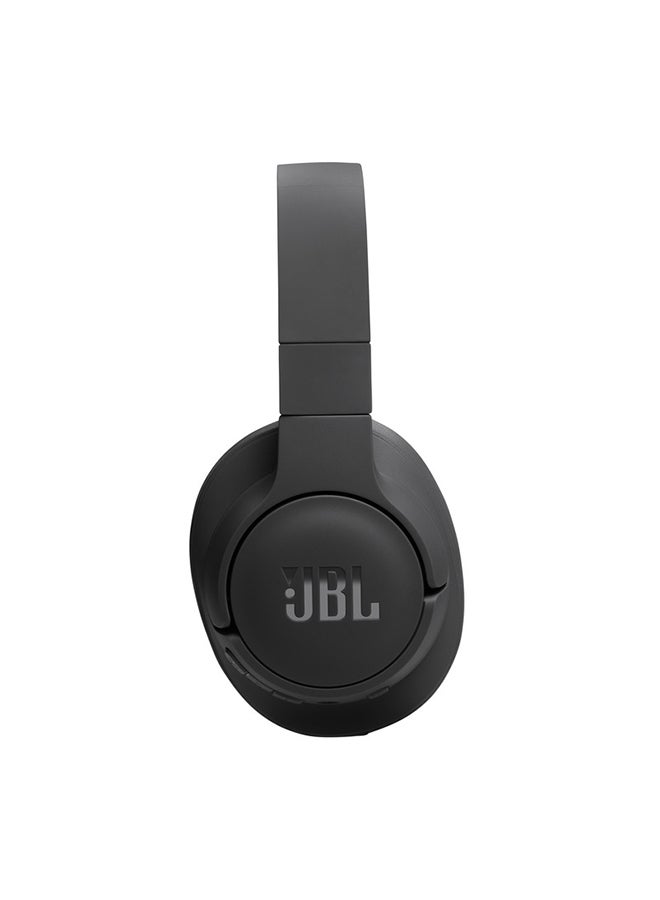 JBL Tune 720Bt Wireless Over Ear Headphones Pure Bass Sound 76H Battery Hands-Free Call Plus Voice Aware Multi Point Connection Lightweight And Foldable Detachable Audio Cable Black - Image 5