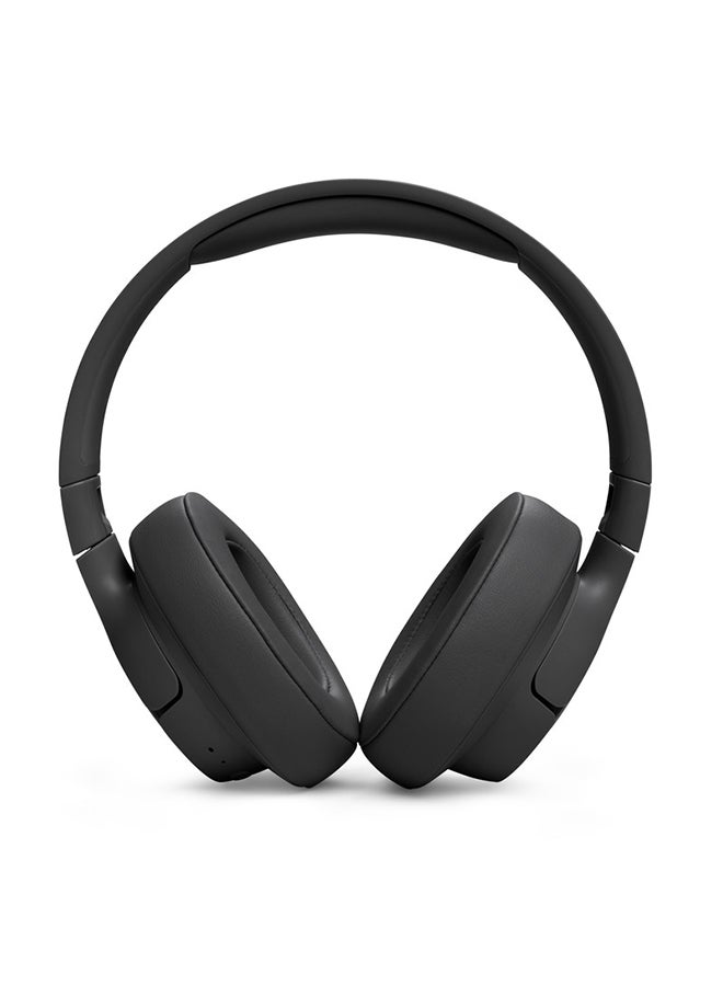 JBL Tune 720Bt Wireless Over Ear Headphones Pure Bass Sound 76H Battery Hands-Free Call Plus Voice Aware Multi Point Connection Lightweight And Foldable Detachable Audio Cable Black - Image 2