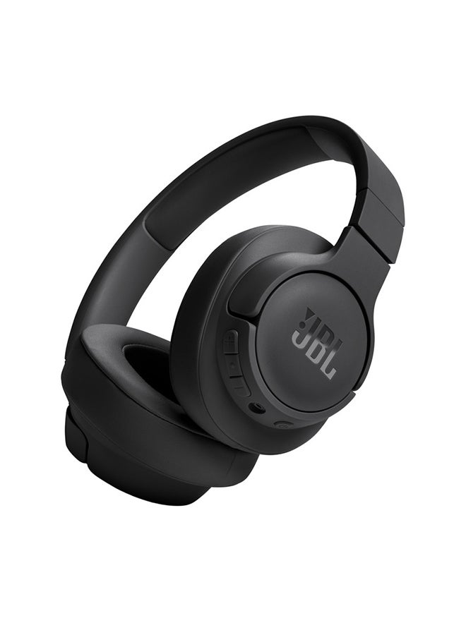 JBL Tune 720Bt Wireless Over Ear Headphones Pure Bass Sound 76H Battery Hands-Free Call Plus Voice Aware Multi Point Connection Lightweight And Foldable Detachable Audio Cable Black - Image 1