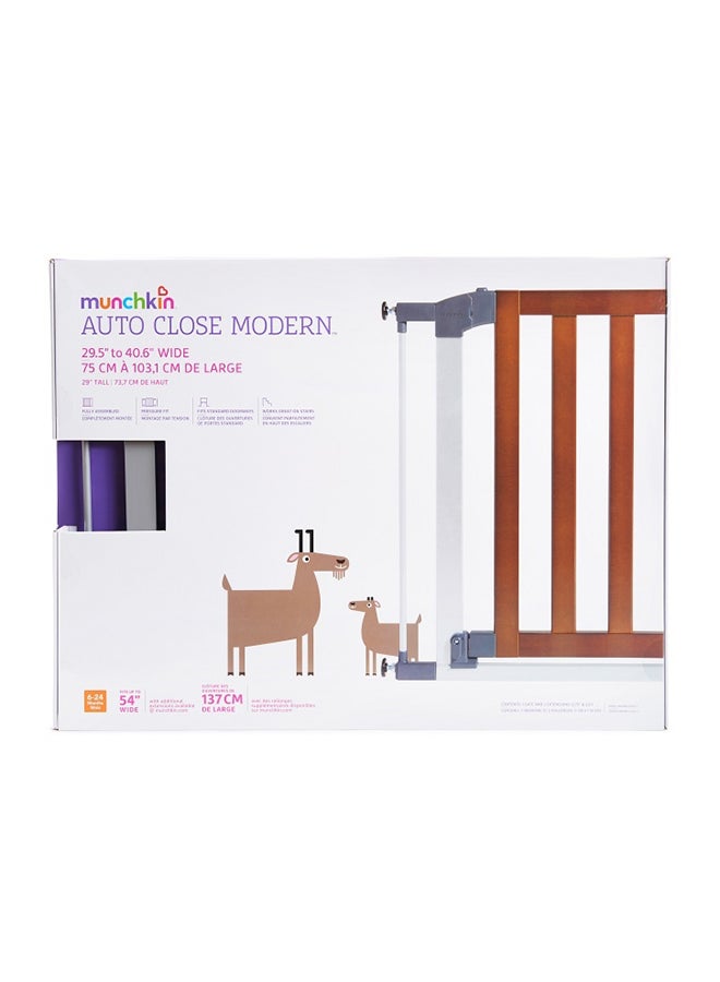 Munchkin Auto Close Modern Metal Gate, 29.5" To 40.6" Wide And 29" Tall, 6 To 24 Months  - Image 5