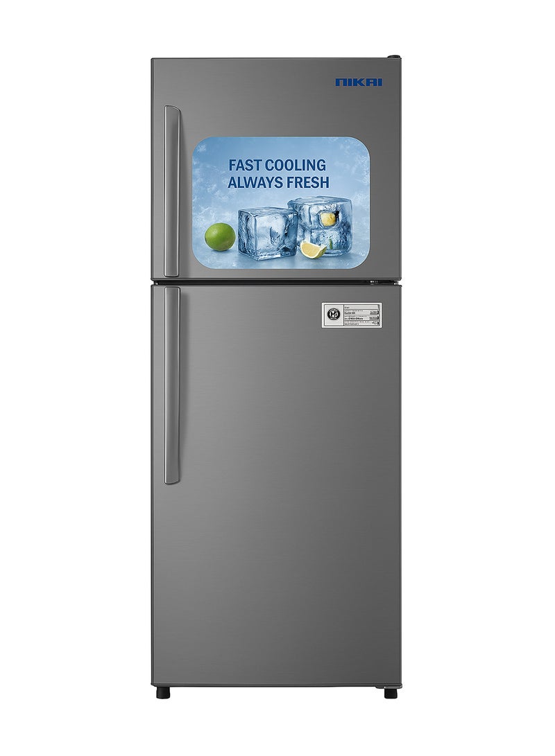 نيكاي ثلاجة ببابين 296 kW NRF275DN3S فضي  - Image 1
