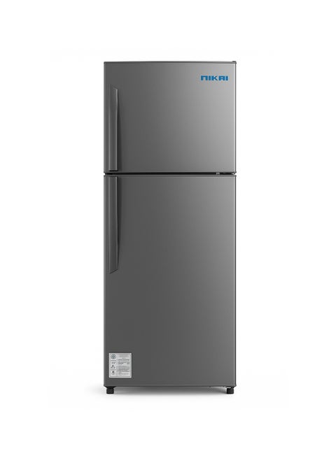 275L Gross / 190L Net, Top Mount Double Door Refrigerator, With Vegetable Crisper And Adjustable Glass Shelves,  Convenient Defrosting And Temperature Control, Ideal For Kitchen, Bedroom, Office And Hotels 296 kW NRF275DN3S Grey