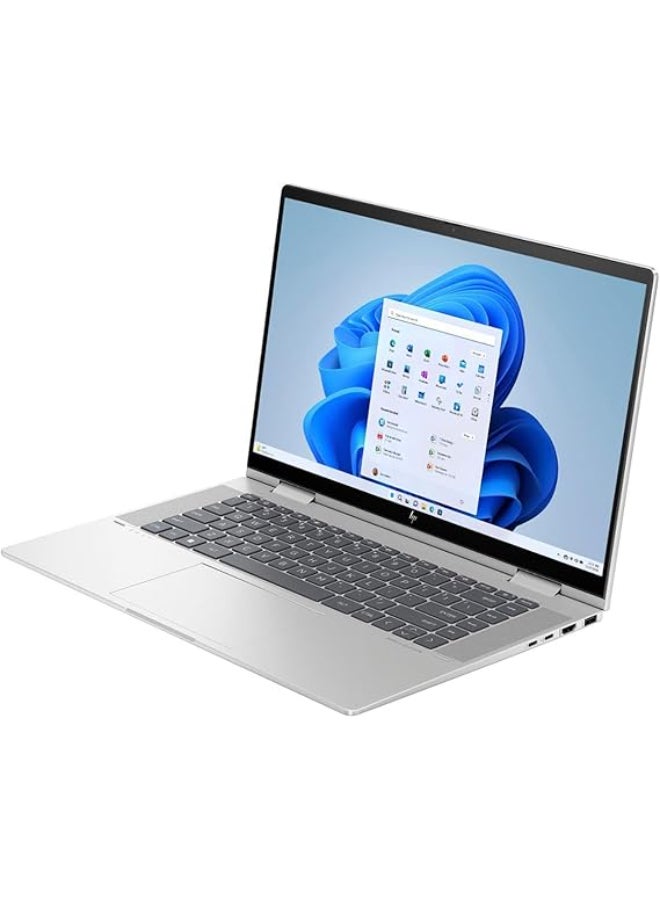 إتش بي - كمبيوتر محمول ENVY X360 14-es0013dx بشاشة مقاس 14 بوصة، ومعالج Core i5-1335U/ وذاكرة وصول عشوائي سعتها 8 جيجابايت/ ومحرك أقراص SSD سعة 512 جيجابايت/وبطاقة رسومات Intel Iris Xe/نظام التشغيل Windows 11 - Image 1
