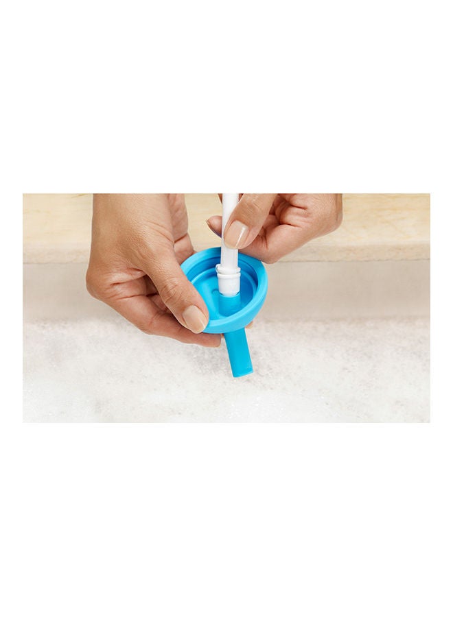 مونشكين كوب تمرين بسيط للتنظيف مزود بماصة سعة 10 أونصة للأطفال بعمر 12 شهرًا فما فوق، عبوة مكونة من قطعة واحدة باللون الأزرق - Image 4