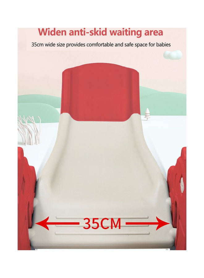 Kidle 2 In 1 Childrens Slide With Basketball Hoop Indoor Home Multi-Function Combination Folding Toys - Image 5