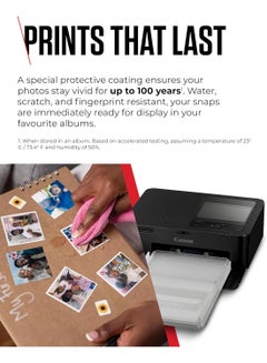 SELPHY CP1500 Compact Portable Photo, Printer Photos, Collages and Stickers | Wi-Fi & Direct printing | Smart Devices,  Computers, Cameras, SD Card and USB-C Flash Drives (Upgraded CP1300 Model) Black - pnsku/N53404803A/45/_/1722259924/176929a5-7acd-4b59-9c2e-5937e538b729