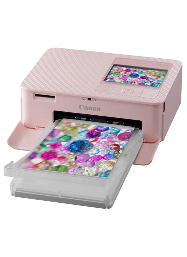 كانون طابعة صور محمولة صغيرة الحجم SELPHY CP1500، صور مجمعة وملصقات | واي فاي وطباعة مباشرة | الأجهزة الذكية وأجهزة الكمبيوتر والكاميرات وبطاقة SD ومحركات أقراص فلاش USB-C (طراز CP1300 المحدث) وردي - Image 1