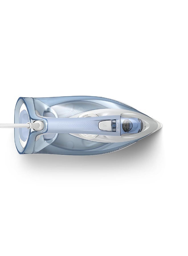 Philips 7000 Series Steam Iron - 2600W, 220 g steam boost, SteamGlide Plus soleplate, Light Blue/Gray - DST7011/26 300 ml 2600 W DST7011/26 Light Blue/Grey - Image 2