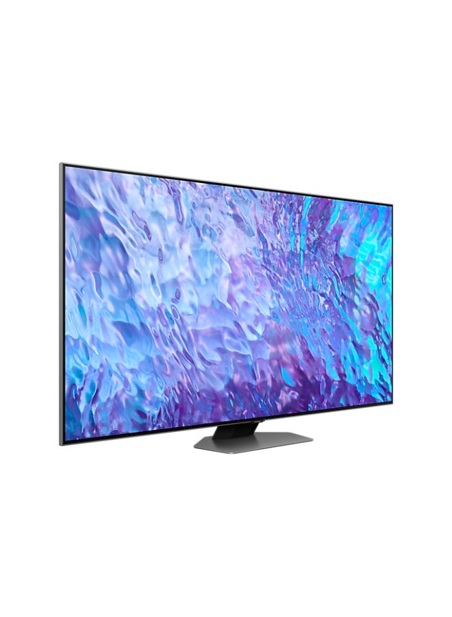 Samsung - 75 Inch  Smart TV, QLED, Carbon Silver, 2023, Neural Quantum Processor 4K, Smart Hub, Quantum HDR+ And Native 120HZ Refresh Rate QA75Q80CAUXSA Black - Image 1