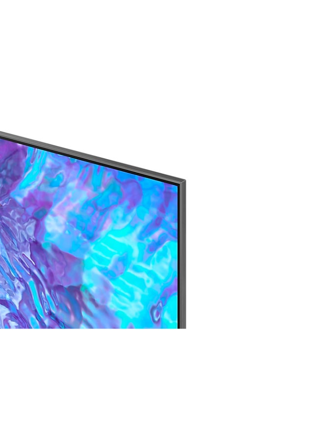 Samsung - 75 Inch  Smart TV, QLED, Carbon Silver, 2023, Neural Quantum Processor 4K, Smart Hub, Quantum HDR+ And Native 120HZ Refresh Rate QA75Q80CAUXSA Black - Image 1
