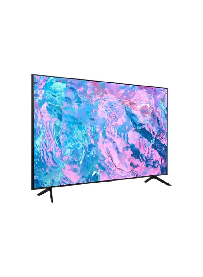 Samsung - 75 Inch Smart TV, Crystal UHD, Black, 2023, Crystal Processor 4K, Smart Hub, Object Tracking Sound Lite UA75CU7000UXSA Black - Image 1