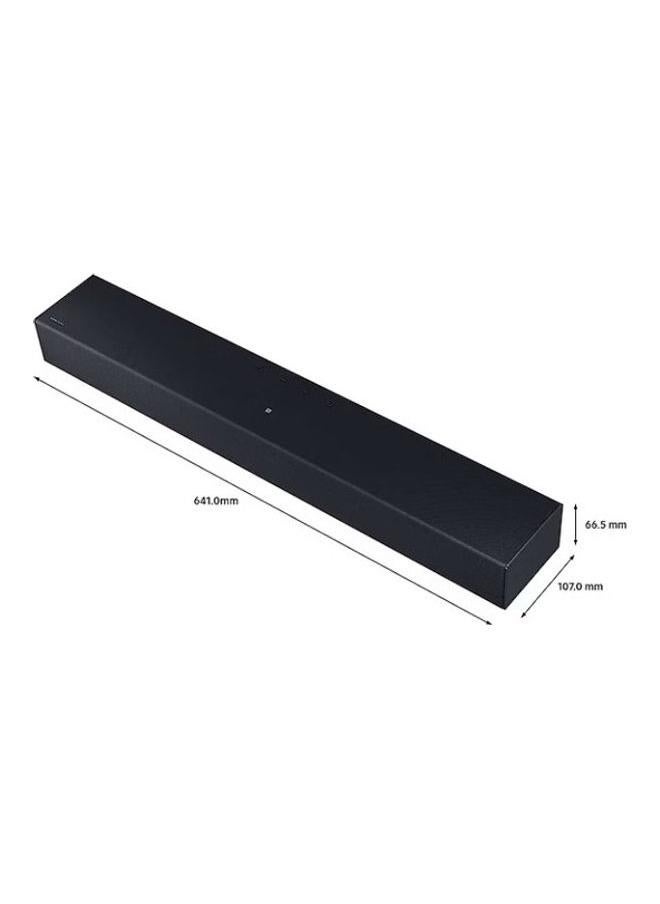 Samsung C-series 2.0ch. Soundbar w/ Built-in Woofer Basic Class B Audio System, 20W, Dolby 2 channels, 2 Year Warranty (2023), Model HW-C400/SA Black - Image 3