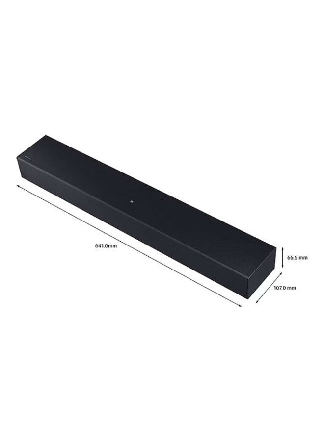 Samsung C-series 2.0ch. Soundbar w/ Built-in Woofer Basic Class B Audio System, 20W, Dolby 2 channels, 2 Year Warranty (2023), Model HW-C400/SA Black - Image 3