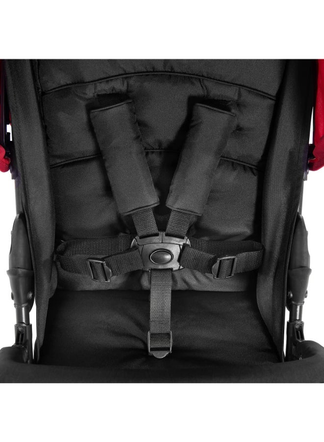 hauck - Sport Pushchair, Red Super Lightweight Travel Stroller (Only 5.9Kg), Compact And Foldable, Lay Flat, With Raincover - Image 1