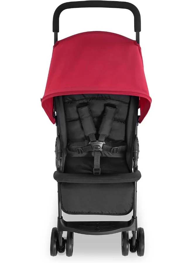 هوك Sport Pushchair, Red Super Lightweight Travel Stroller (Only 5.9Kg), Compact And Foldable, Lay Flat, With Raincover