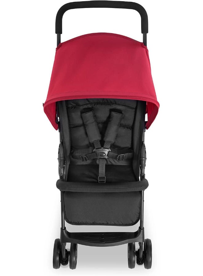 hauck - Sport Pushchair, Red Super Lightweight Travel Stroller (Only 5.9Kg), Compact And Foldable, Lay Flat, With Raincover - Image 1