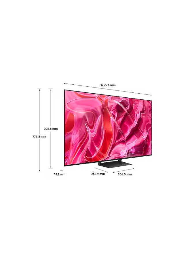 55 Inch Smart TV | OLED | Built in receiver | Neural Quantum Processor 4K | Laser Slim Design | Motion Xcelerator | Turbo Pro | Native 144HZ Refresh Rate | (2023) - QA55S90CAUXSA Black