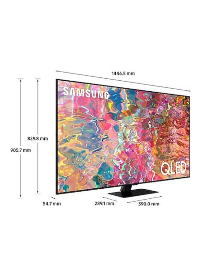 75 Inch QLED 4K Smart TV | Quantum Dot | HDR10+ | Air Slim Design | Smart Hub | 50Hz Refresh rate | (2023) - QA75Q60CAUXSA Black