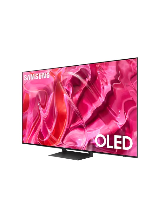 سامسونج - تلفزيون ذكي 65 بوصة، OLED، أسود، 2023، معالج الكم العصبي 4K، تصميم LaserSlim، Motion Xcelerator Turbo Pro QA65S90CAUXSA أسود QA65S90CAUXSA أسود - Image 1