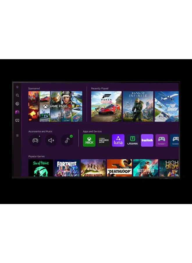 سامسونج - تلفزيون ذكي 65 بوصة، OLED، أسود، 2023، معالج الكم العصبي 4K، تصميم LaserSlim، Motion Xcelerator Turbo Pro QA65S90CAUXSA أسود QA65S90CAUXSA أسود - Image 1