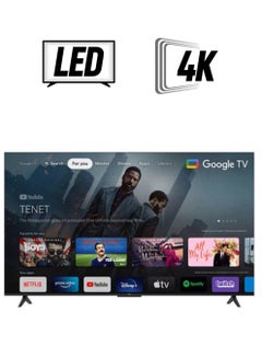 TCL 58-Inch 4K UHD Smart TV, Google TV with Built-in Chromecast & Assistance, Hands-free Voice Control, Dolby Audio, HDR10, Micro Dimming technology, Edgeless Design 58P635 Black  - Image 1