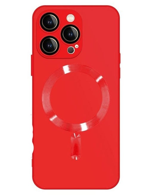 Magsafe Case Cover For Apple Iphone 14 Pro Max With High Grade Tpu Material And Full Body Protection - Red