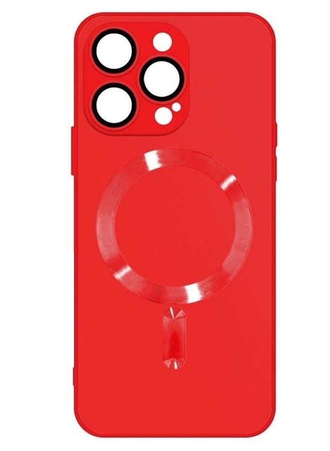 Magsafe Case Cover For Apple Iphone 14 Pro Max With High Grade Tpu Material And Full Body Protection - Red