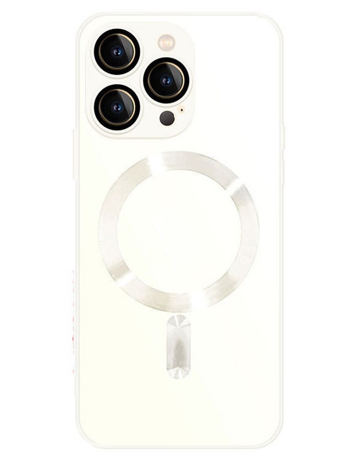 MARGOUN Magsafe Case Cover For Apple Iphone 13 Pro With High Grade Tpu Material And Full Body Protection - White - Image 1