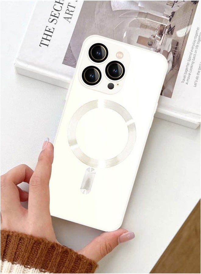 MARGOUN Magsafe Case Cover For Apple Iphone 13 Pro With High Grade Tpu Material And Full Body Protection - White - Image 2