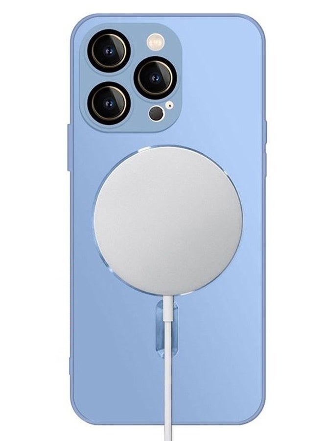 MARGOUN MagSafe Case Cover for Apple iPhone 13 Pro Max with High Grade Tpu Material and Full Body Protection - Sky Blue - Image 1