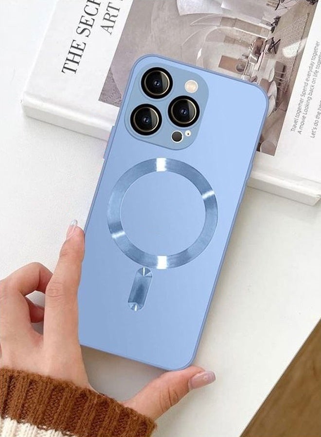 MARGOUN MagSafe Case Cover for Apple iPhone 13 Pro Max with High Grade Tpu Material and Full Body Protection - Sky Blue - Image 4