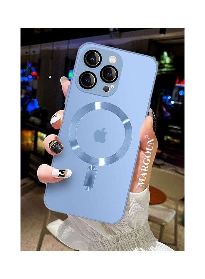 MARGOUN MagSafe Case Cover for Apple iPhone 13 Pro Max with High Grade Tpu Material and Full Body Protection - Sky Blue - Image 5
