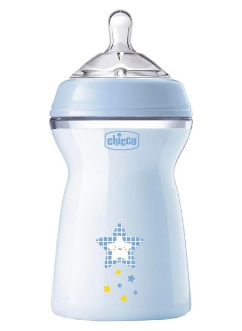 Chicco NaturalFeeling PP Bottle +6M 330ml Blue