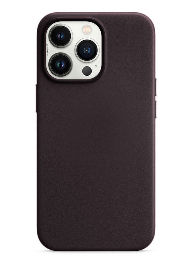 MARGOUN - iPhone 14 Pro Case And Cover Leather Case With Magsafe Purple - Image 1