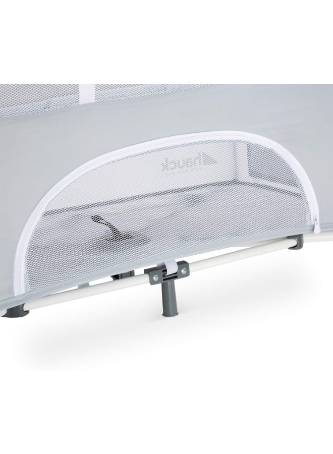 hauck - Bedside Crib Sleep N Care Plus, Co - Sleeper For New Born Babys From Birth Up To 9 Kg, Lowerable Side Part, Wheels, Toy Pockets, Storage Compartment, Foldable, Transport Bag, Teddy Grey - Image 1