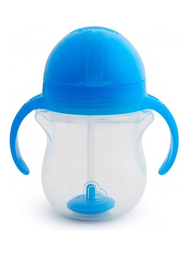 Click Lock Tip and Sip Weighted Flexi Straw Trainer Cup (7 Oz/207 Ml Blue)