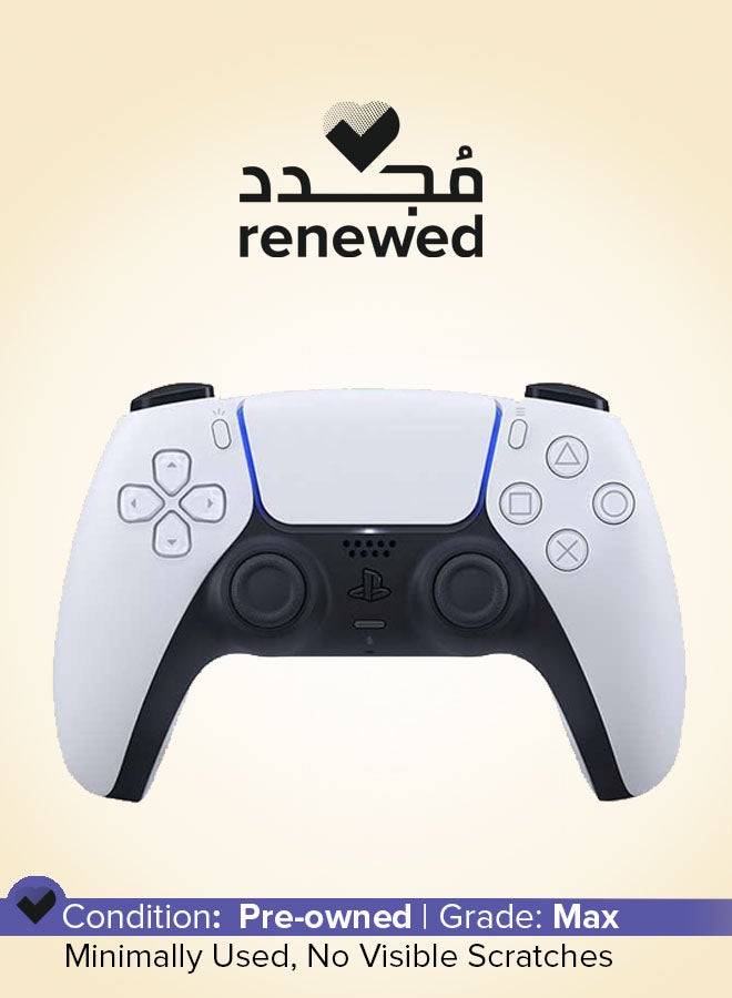 سوني مجدد - وحدة تحكم DualSense اللاسلكية لجهاز PS5 باللون الأبيض - Image 1